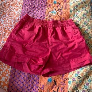 Everlane red shorts